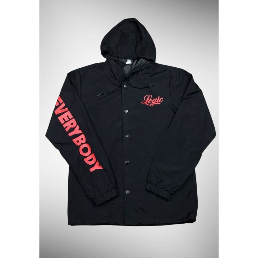 Independent Trading Raincoat Men’s Large Water-resistant‎ Hooded Windbreaker Y2K